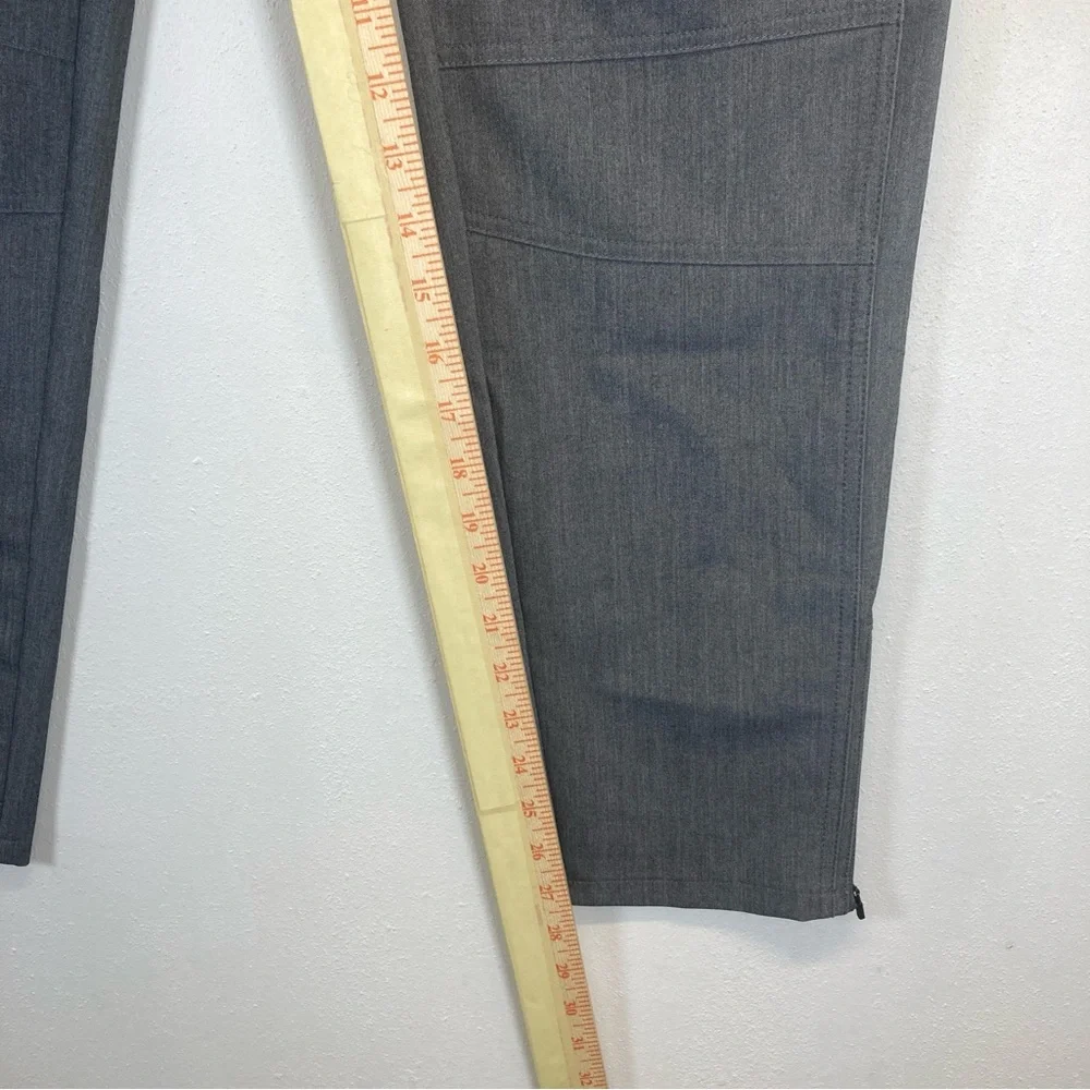 Figs Kanye Moto Scrub Pants Women’s S Graphite Gray Elastic Waist Pockets